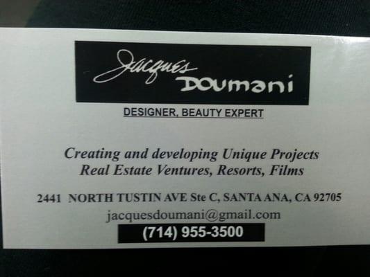 I love going to Jacques Doumani's in Santa Ana! He not only did a great job with my hair but I love his new salon!