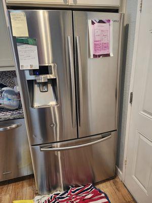 Customer complained that the fridge was leaking.