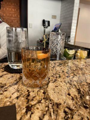 Way to start my dinner: Old Fashion