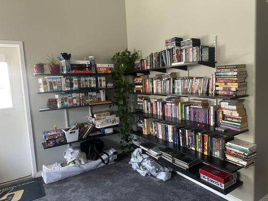 Books and puzzles.
