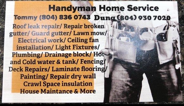 Tommy Handyman Services
