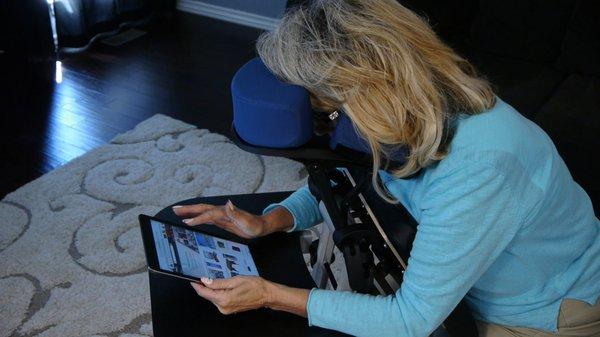 Seated Support using iPad