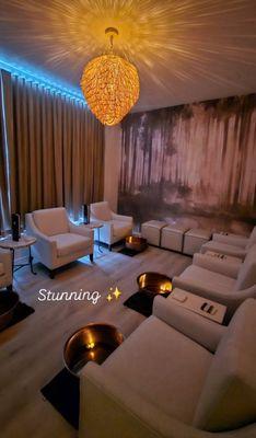 New location! Gorgeous waiting room, before or after services!