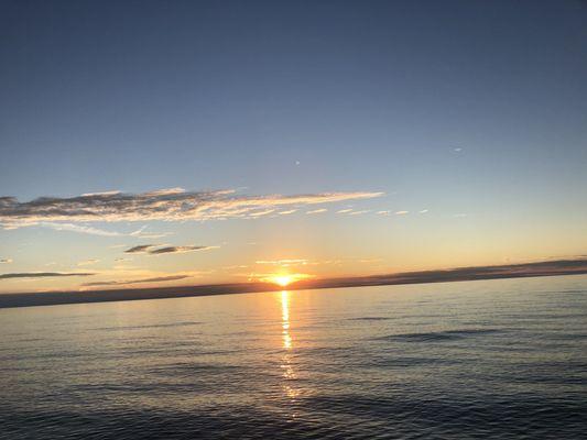 Photo of beach at sunset aug 12 2022