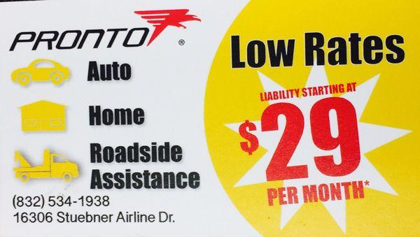 Pronto Insurance Spring