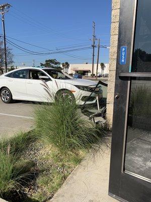 Front windshield removed