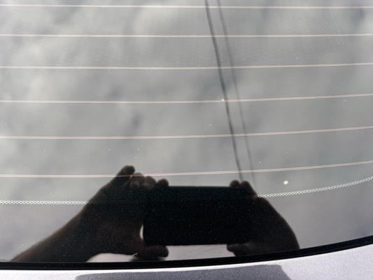 This is there shoddy work and the lie that they use ceramic tint. It's clearly not.