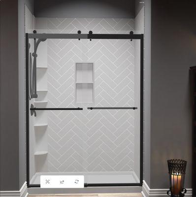 Example walk in shower