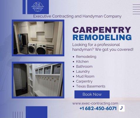 Executive Contracting and Handyman Services Carpentry & Remodeling