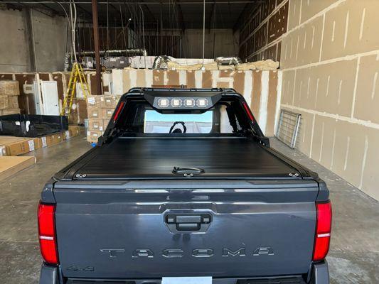 Tacoma Bed Cover and Roll Bar Installation