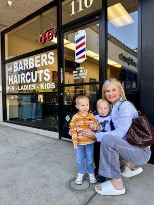 Kids welcome, barbers great with kids