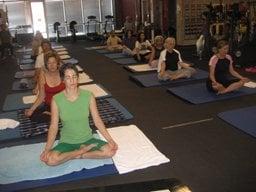 Friendly yoga place -we meditate at the end portion of the class with relaxation poses too