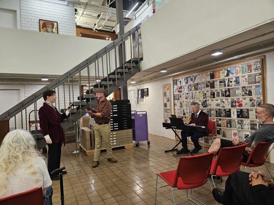 Oscar Wilde's 171th Birthday Celebration by Rick Castro. Oscar Wilde & Walt Whitman Musical