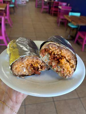 Al pastor burrito