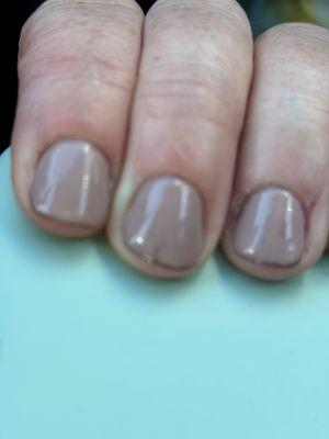 Nail tips discoloring 2 days after application