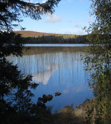 PLEASANT DAY AT A LAKE.