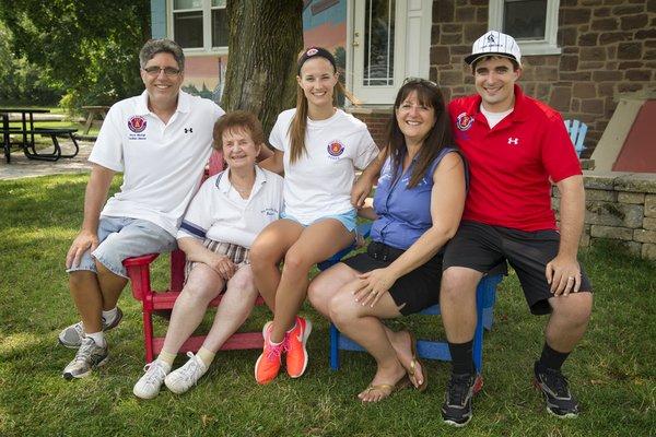 Steven Mitchell, Norma Levin, Meredith, June and Jared Mitchell