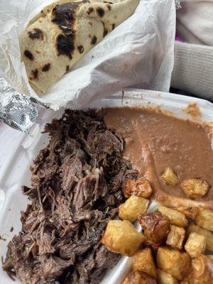 Barbacoa plate $13.99