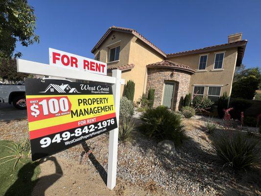 Property for rent by west coast property managers