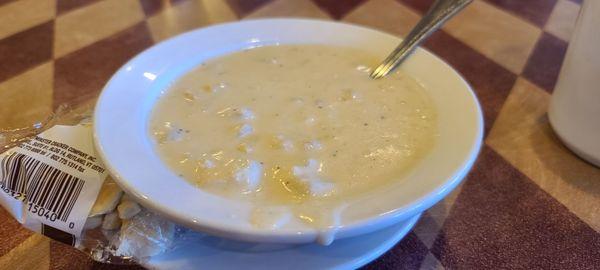 New England clam chowder