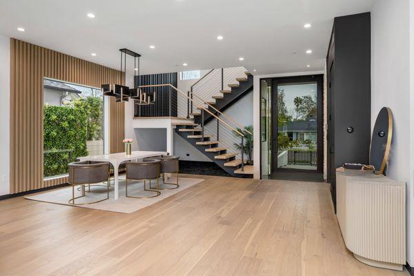 Engineered Wood Floor . Installed in Miami Beach residence