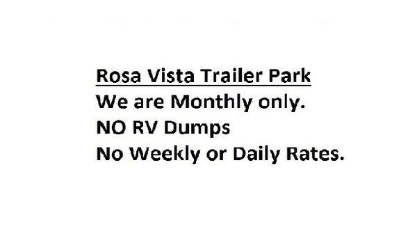 Monthly Only No RV Dump