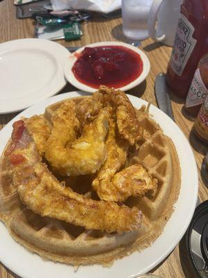 Chicken George and waffles