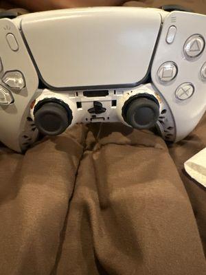 Residue that was still on the controller...