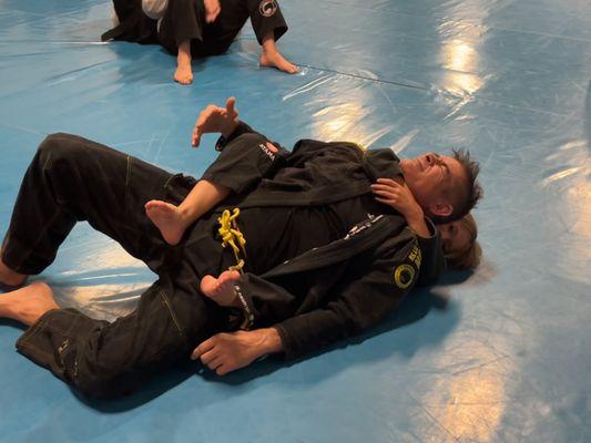 My little one taking the owner down!