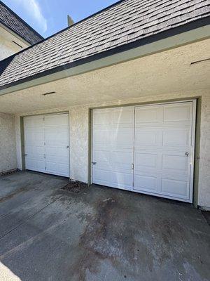 2 new garage doors