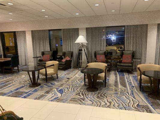 Lobby seating area