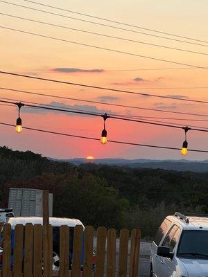 Sunset from the patio