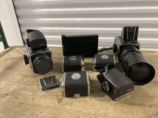 Ukraine made Kiev 6x6 cameras.