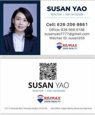 Susan Yao - RE/MAX 2000