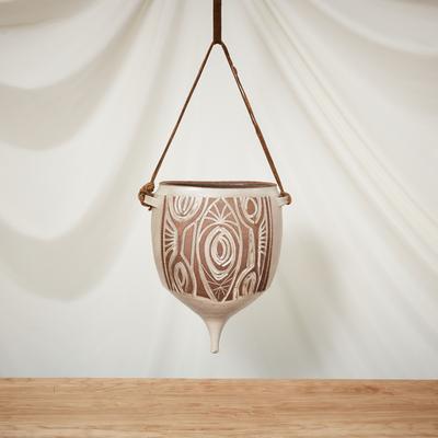 ROBERT MAXWELL Unique hanging planter, 1960s - Lot 118 - BILLINGS Studio Craft Auction, October 12th, 2024