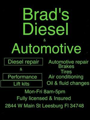 Brad's Diesel & Automotive