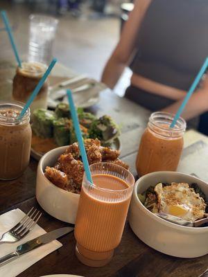 Thai Iced Tea and Thai Iced Coffee