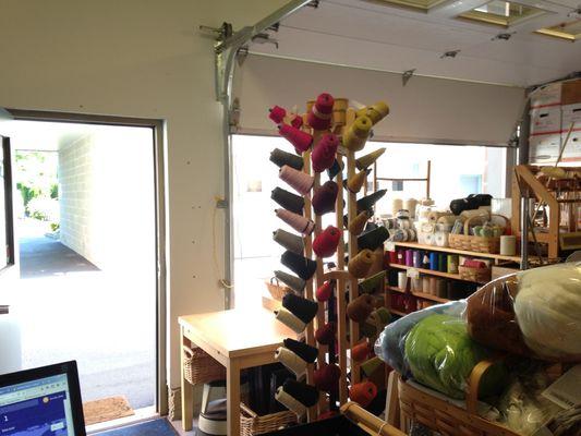 View from inside the storeroom.