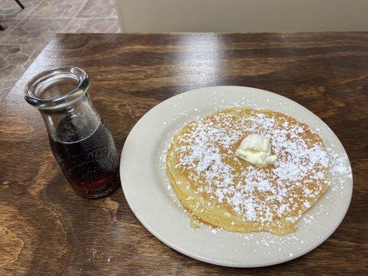 Had them bring the pancakes out later