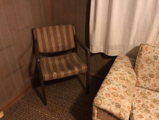 I was afraid to sit down!