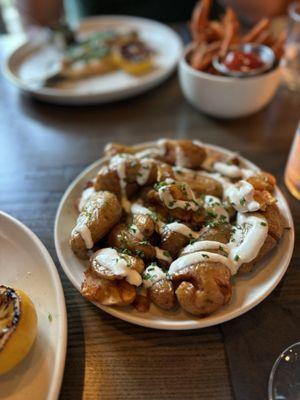 Potatoes with horseradish sauce
