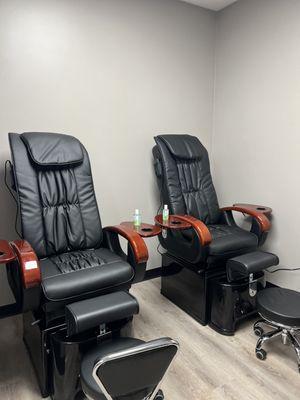 Massage Chairs for our nail clients!