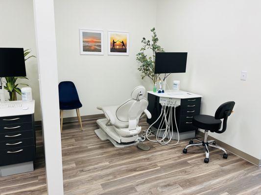 We love being able to showcase artwork from local youth in our semi-private treatment rooms.