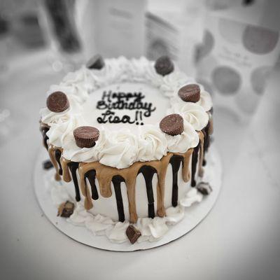 Gluten free chocolate peanut butter cake