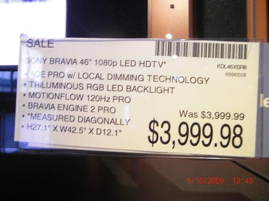 now this is what I call a SALE!