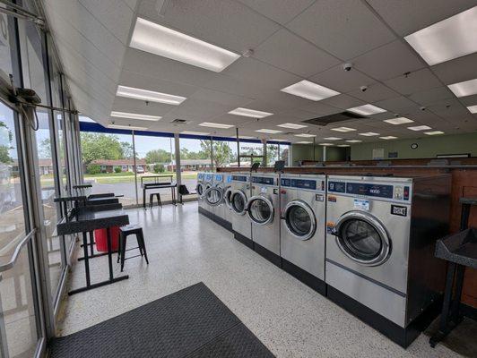Lots of room to move around and good priced washers