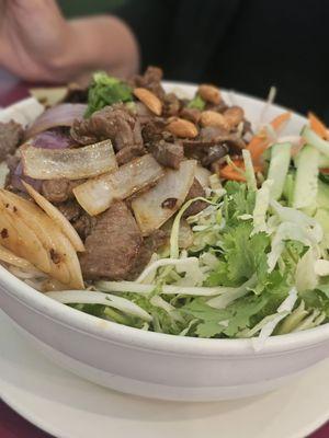 Lemongrass beef rice vermicelli