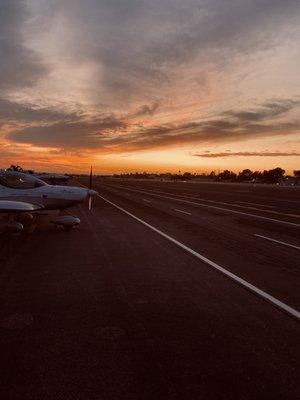 Sunset on the runway!!!