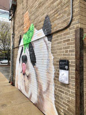 Panda Oops mural