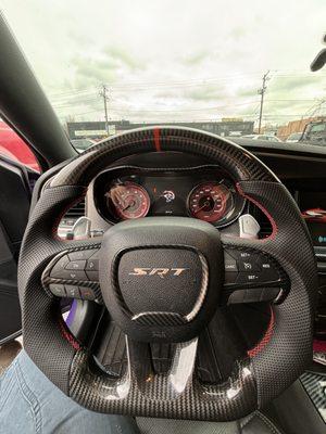 16' DODGE CHARGER
*CARBON FIBER STEERING WHEEL INSTALL